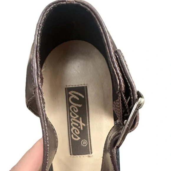 Westies Brown Women’s Leather Shoe Size 9 - Picture 8 of 9